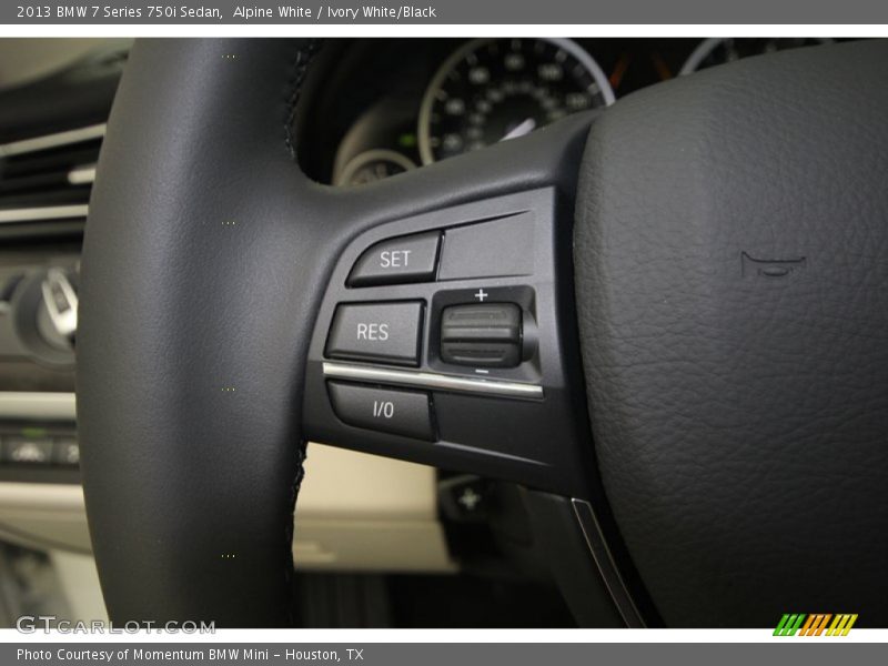 Alpine White / Ivory White/Black 2013 BMW 7 Series 750i Sedan