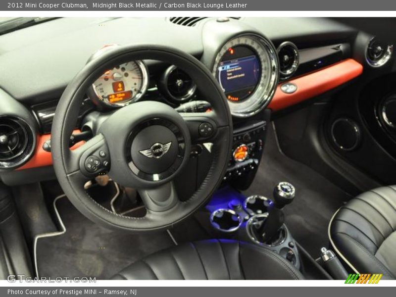 Midnight Black Metallic / Carbon Black Lounge Leather 2012 Mini Cooper Clubman