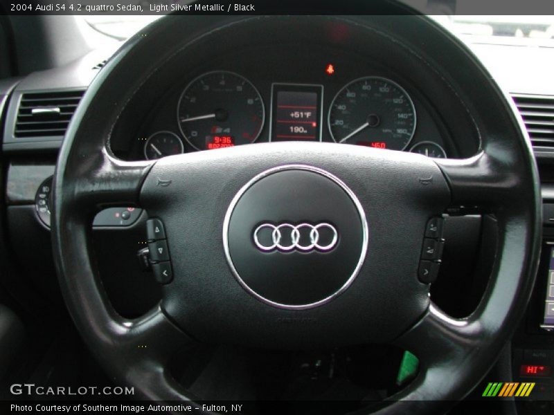 Light Silver Metallic / Black 2004 Audi S4 4.2 quattro Sedan