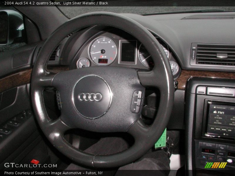Light Silver Metallic / Black 2004 Audi S4 4.2 quattro Sedan