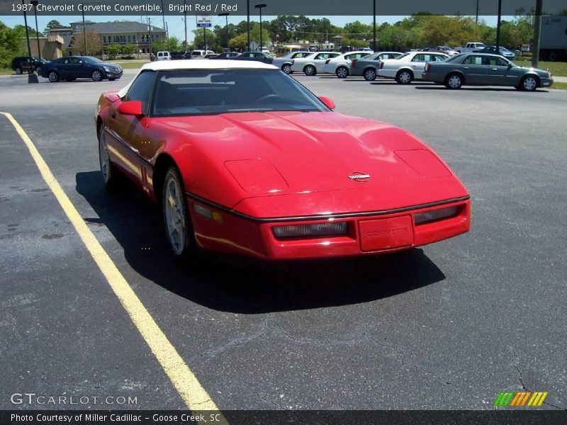 Bright Red / Red 1987 Chevrolet Corvette Convertible