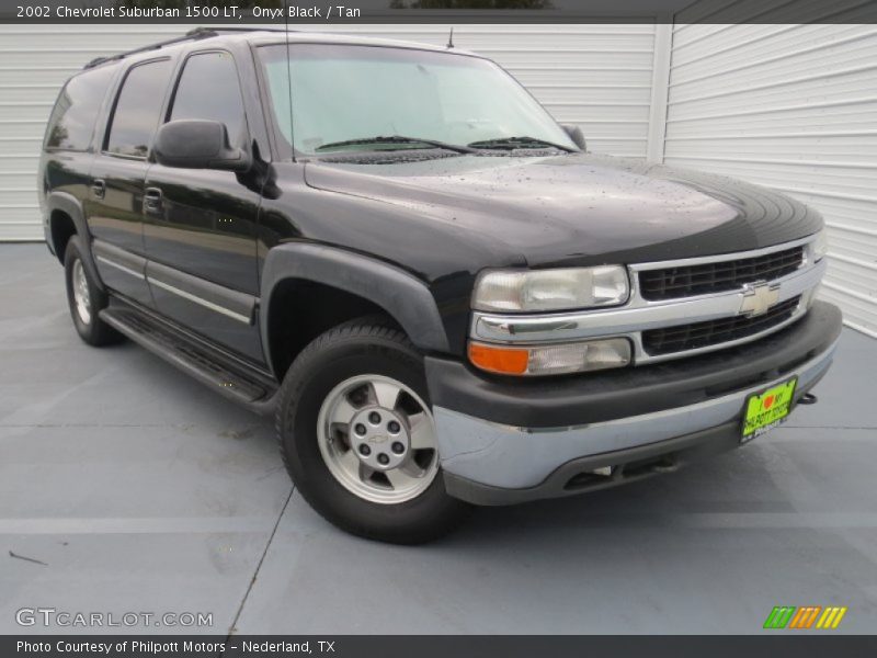 Onyx Black / Tan 2002 Chevrolet Suburban 1500 LT