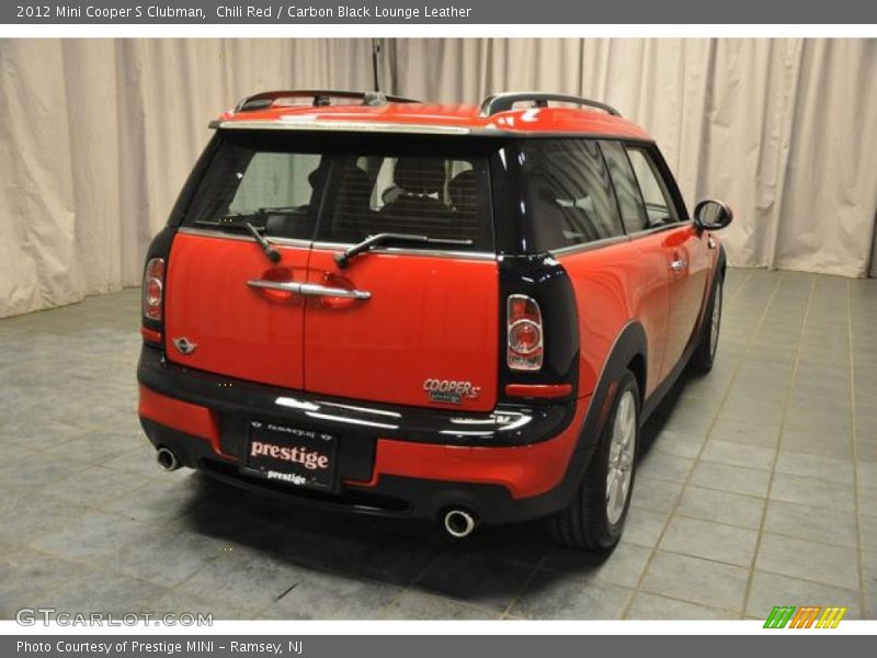 Chili Red / Carbon Black Lounge Leather 2012 Mini Cooper S Clubman