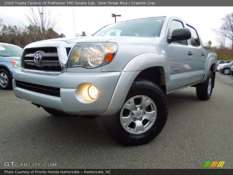 Silver Streak Mica / Graphite Gray 2009 Toyota Tacoma V6 PreRunner TRD Double Cab