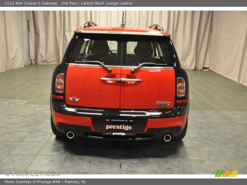 Chili Red / Carbon Black Lounge Leather 2012 Mini Cooper S Clubman