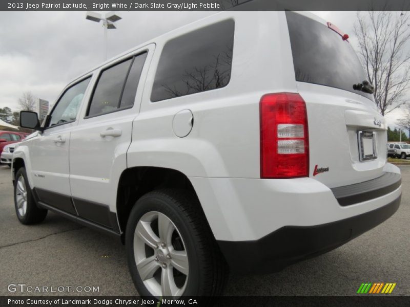 Bright White / Dark Slate Gray/Light Pebble 2013 Jeep Patriot Latitude