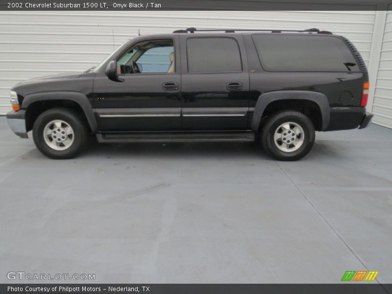 Onyx Black / Tan 2002 Chevrolet Suburban 1500 LT