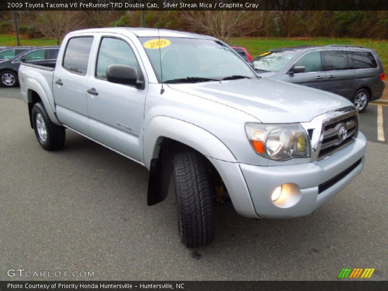 Silver Streak Mica / Graphite Gray 2009 Toyota Tacoma V6 PreRunner TRD Double Cab