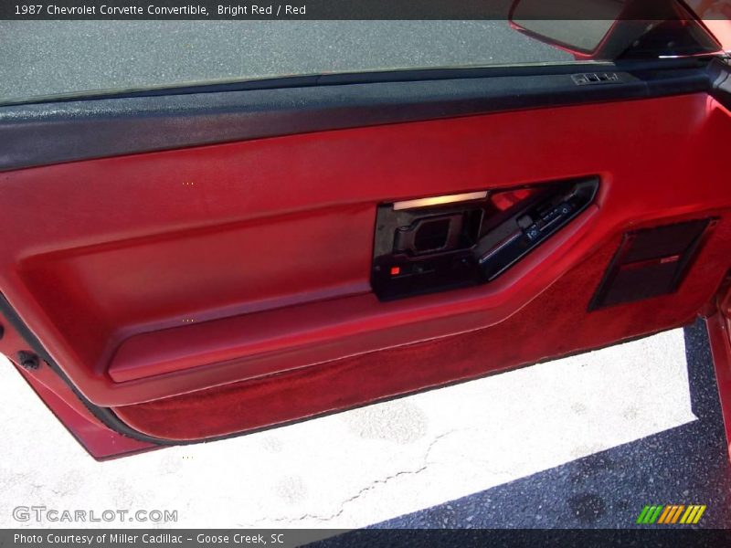 Bright Red / Red 1987 Chevrolet Corvette Convertible