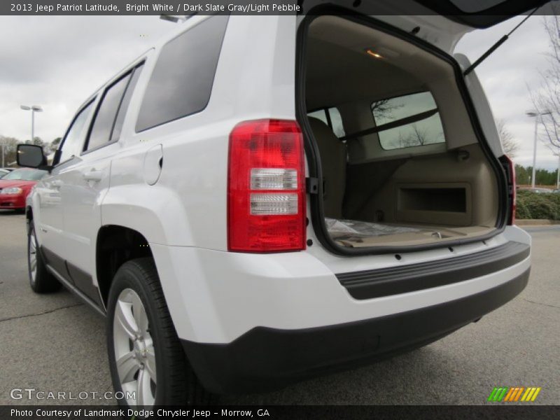 Bright White / Dark Slate Gray/Light Pebble 2013 Jeep Patriot Latitude