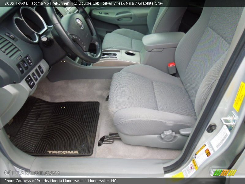 Silver Streak Mica / Graphite Gray 2009 Toyota Tacoma V6 PreRunner TRD Double Cab