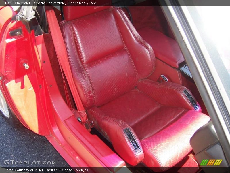 Bright Red / Red 1987 Chevrolet Corvette Convertible