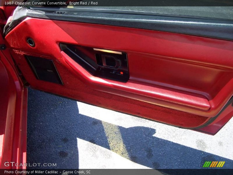Bright Red / Red 1987 Chevrolet Corvette Convertible