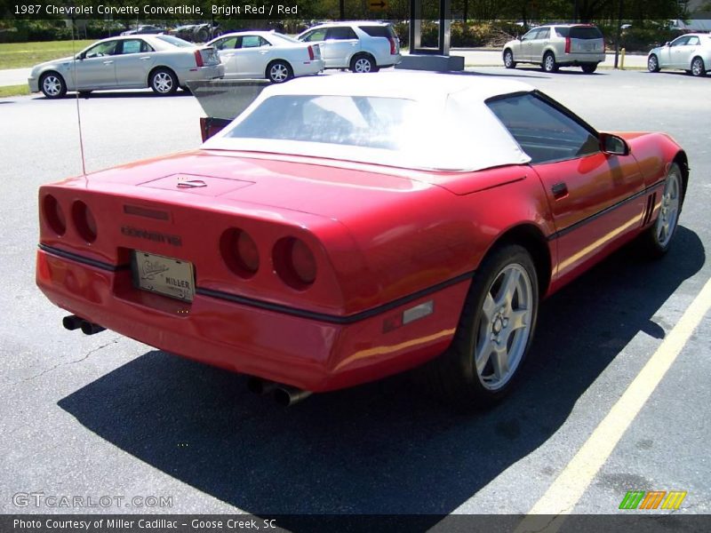 Bright Red / Red 1987 Chevrolet Corvette Convertible