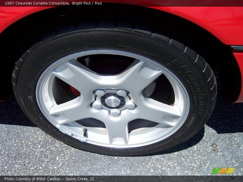 Bright Red / Red 1987 Chevrolet Corvette Convertible