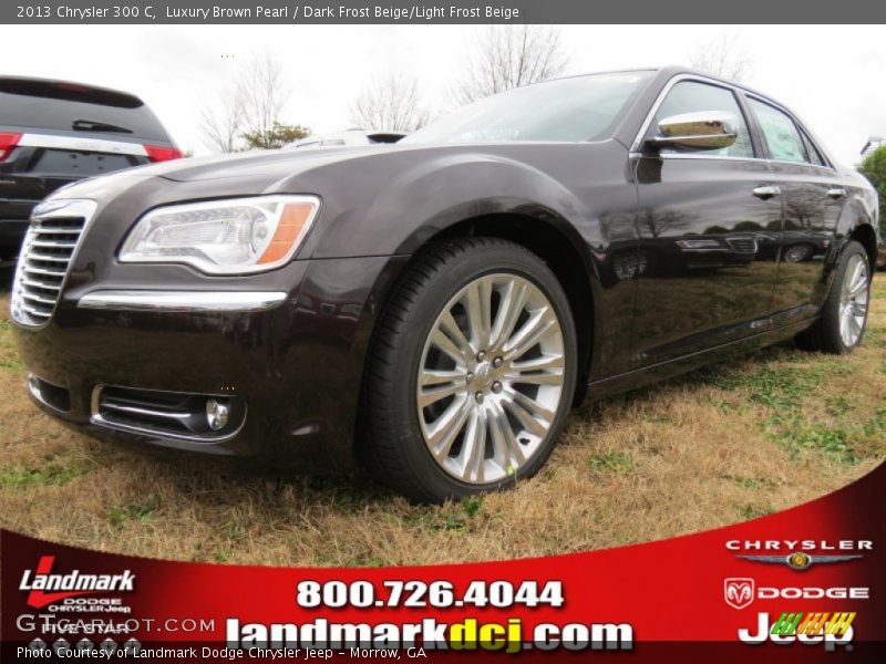 Luxury Brown Pearl / Dark Frost Beige/Light Frost Beige 2013 Chrysler 300 C