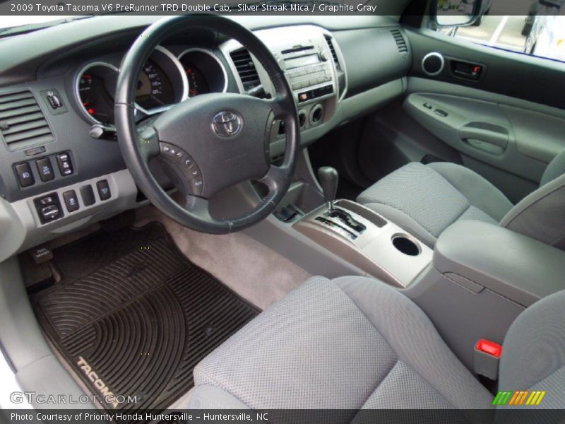 Silver Streak Mica / Graphite Gray 2009 Toyota Tacoma V6 PreRunner TRD Double Cab