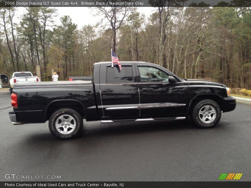 Brilliant Black / Medium Slate Gray 2006 Dodge Dakota SLT Quad Cab 4x4