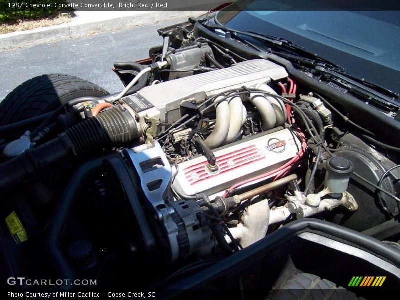 Bright Red / Red 1987 Chevrolet Corvette Convertible