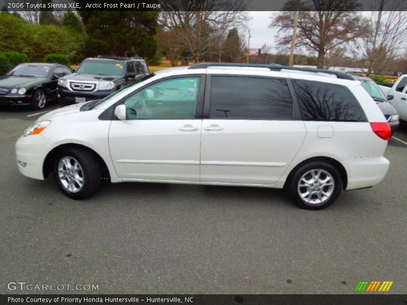 Arctic Frost Pearl / Taupe 2006 Toyota Sienna XLE