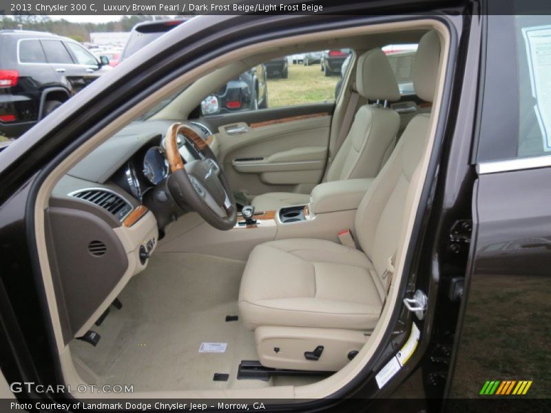 Luxury Brown Pearl / Dark Frost Beige/Light Frost Beige 2013 Chrysler 300 C