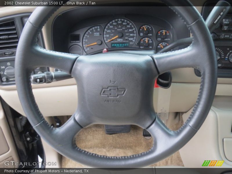 Onyx Black / Tan 2002 Chevrolet Suburban 1500 LT