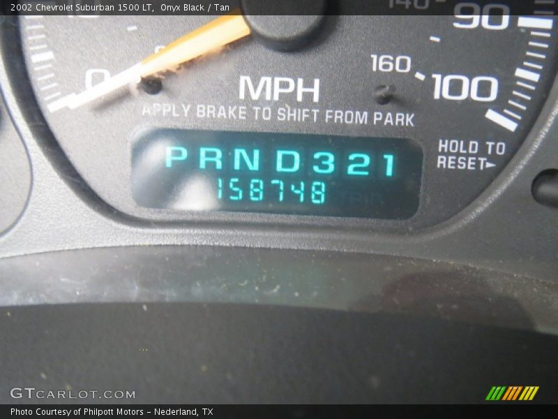 Onyx Black / Tan 2002 Chevrolet Suburban 1500 LT