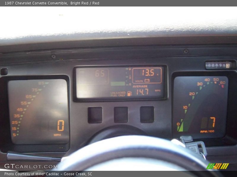 Bright Red / Red 1987 Chevrolet Corvette Convertible