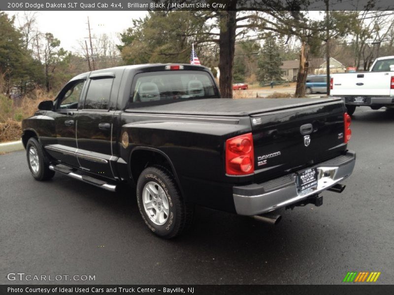 Brilliant Black / Medium Slate Gray 2006 Dodge Dakota SLT Quad Cab 4x4