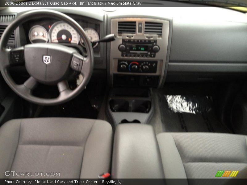 Brilliant Black / Medium Slate Gray 2006 Dodge Dakota SLT Quad Cab 4x4