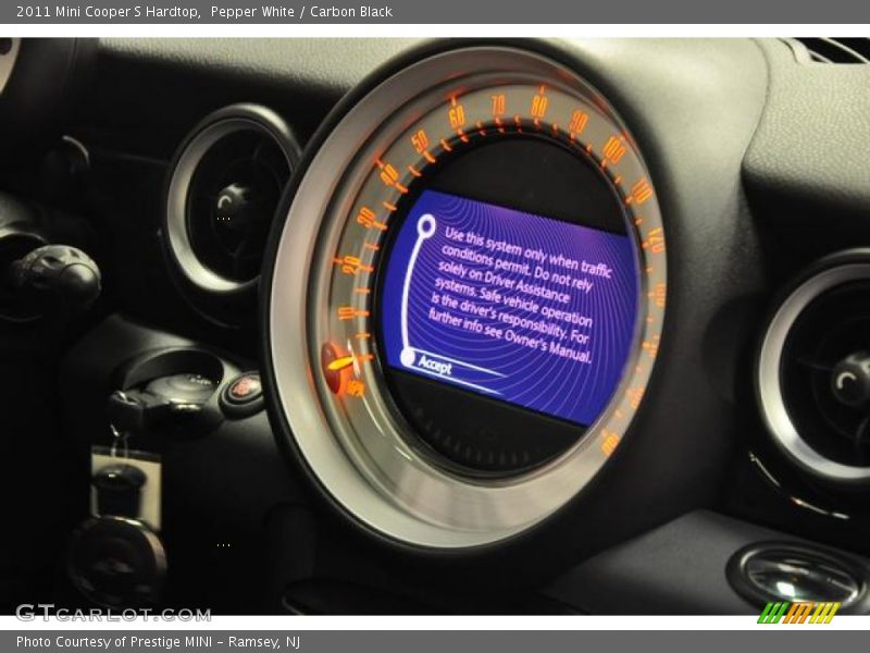 Pepper White / Carbon Black 2011 Mini Cooper S Hardtop
