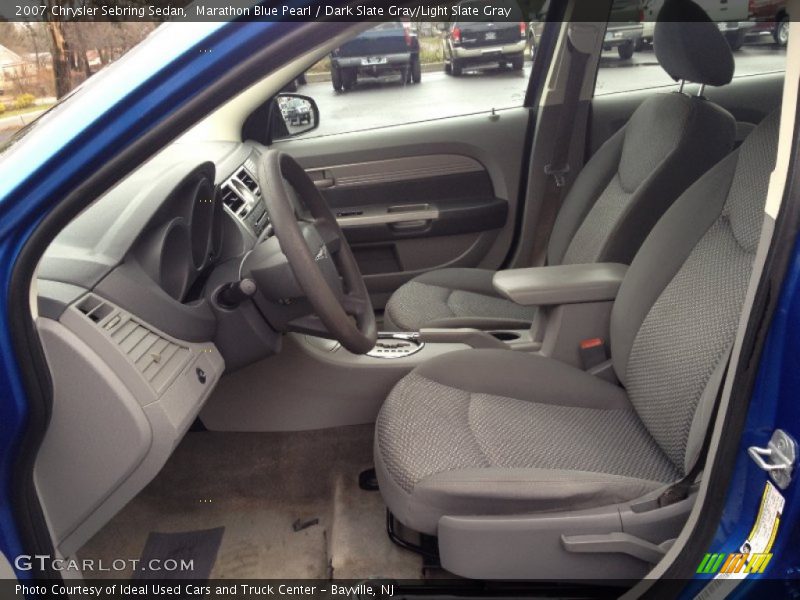 Marathon Blue Pearl / Dark Slate Gray/Light Slate Gray 2007 Chrysler Sebring Sedan