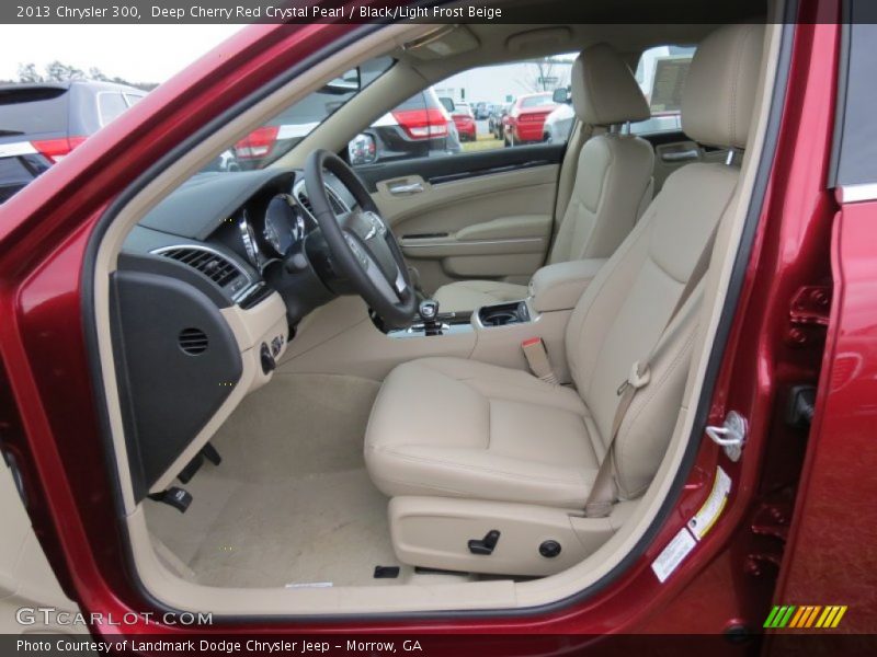 Deep Cherry Red Crystal Pearl / Black/Light Frost Beige 2013 Chrysler 300