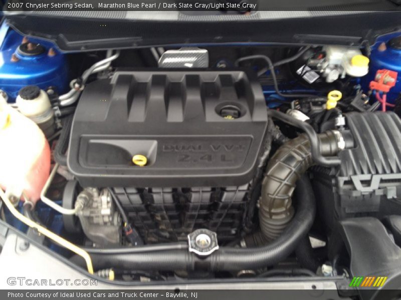 Marathon Blue Pearl / Dark Slate Gray/Light Slate Gray 2007 Chrysler Sebring Sedan