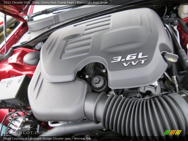 Deep Cherry Red Crystal Pearl / Black/Light Frost Beige 2013 Chrysler 300