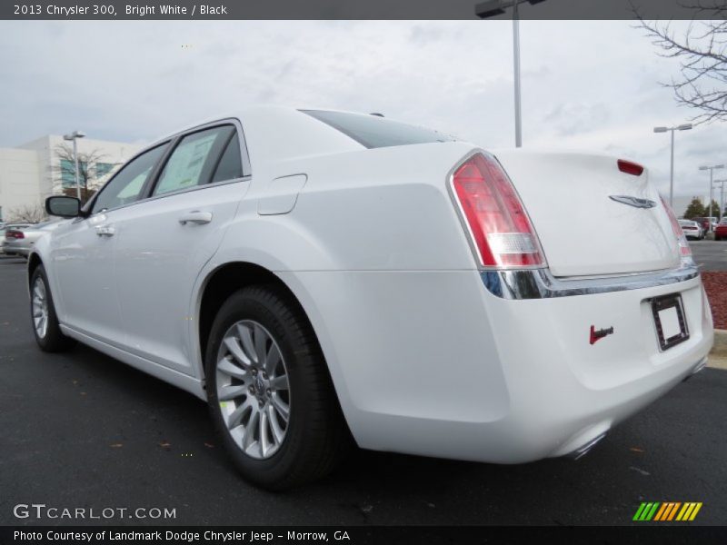 Bright White / Black 2013 Chrysler 300
