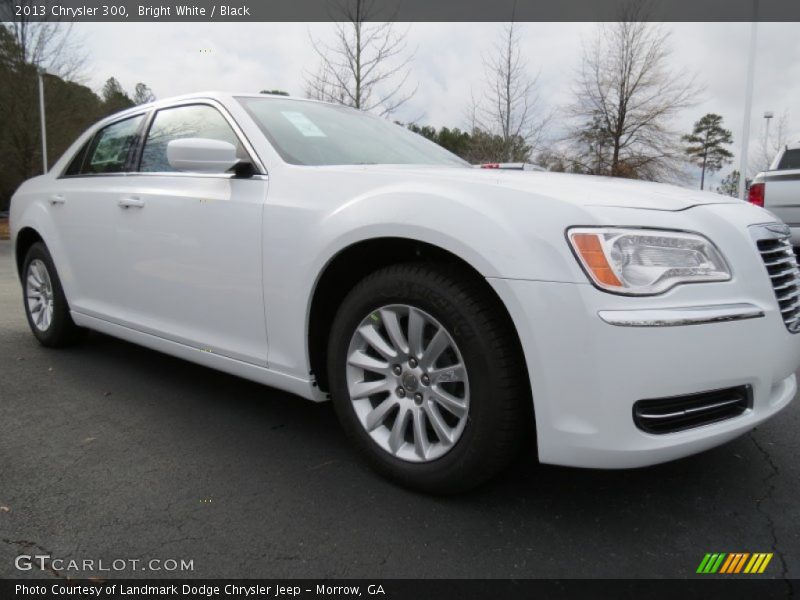 Bright White / Black 2013 Chrysler 300