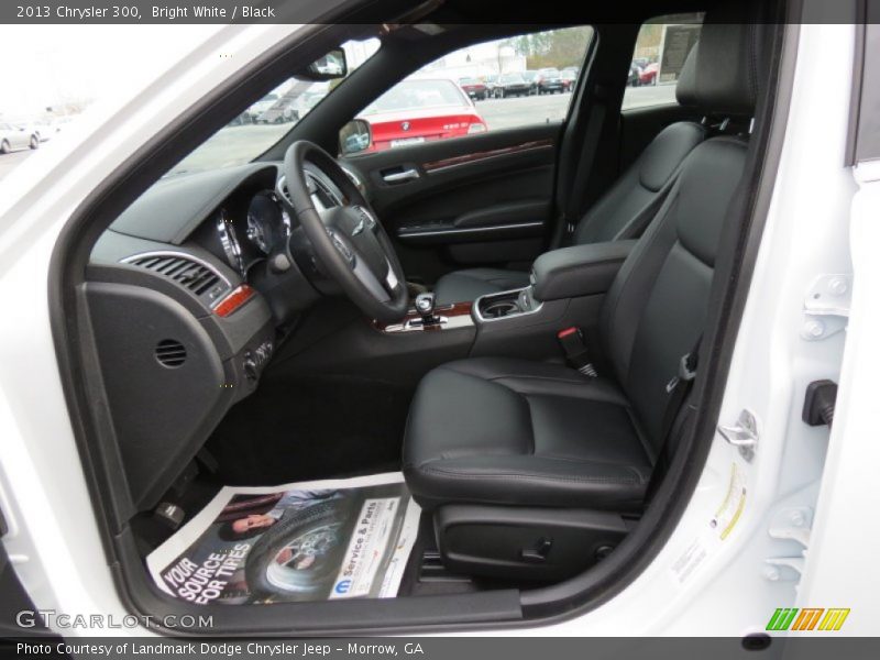 Bright White / Black 2013 Chrysler 300