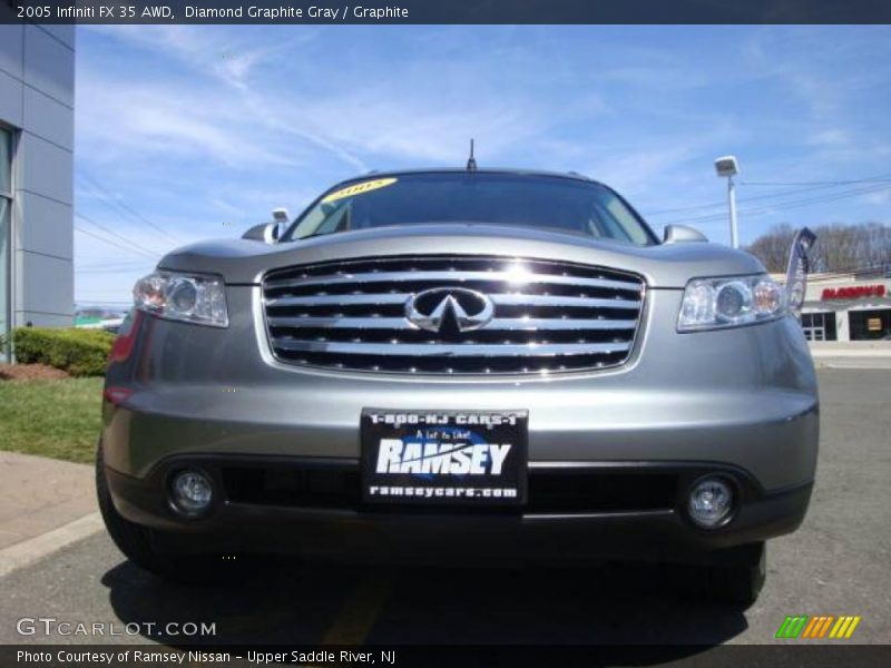 Diamond Graphite Gray / Graphite 2005 Infiniti FX 35 AWD