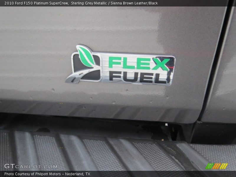 Sterling Grey Metallic / Sienna Brown Leather/Black 2010 Ford F150 Platinum SuperCrew
