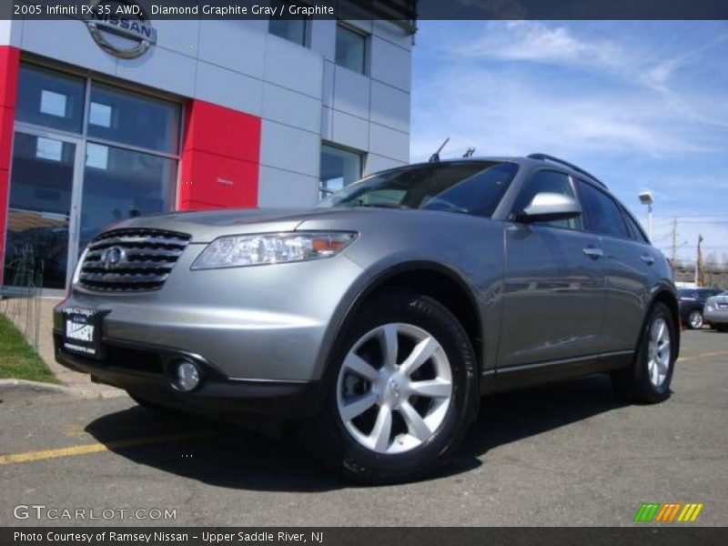 Diamond Graphite Gray / Graphite 2005 Infiniti FX 35 AWD