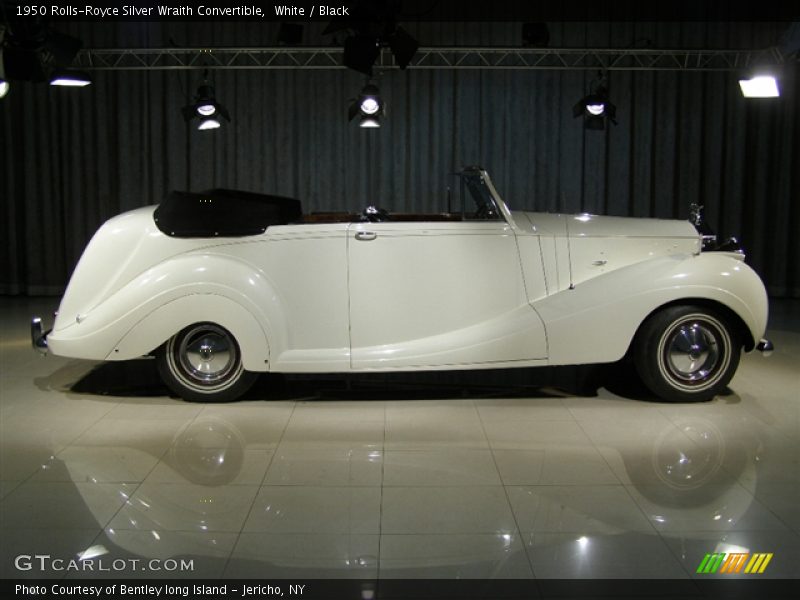 White / Black 1950 Rolls-Royce Silver Wraith Convertible