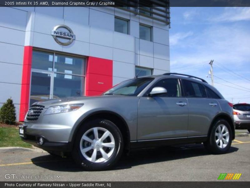 Diamond Graphite Gray / Graphite 2005 Infiniti FX 35 AWD
