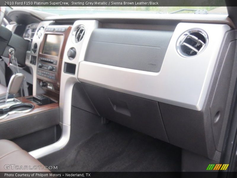 Sterling Grey Metallic / Sienna Brown Leather/Black 2010 Ford F150 Platinum SuperCrew