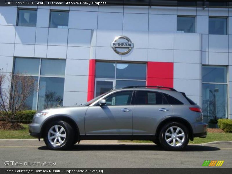 Diamond Graphite Gray / Graphite 2005 Infiniti FX 35 AWD