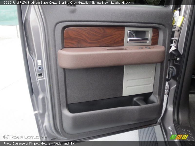 Sterling Grey Metallic / Sienna Brown Leather/Black 2010 Ford F150 Platinum SuperCrew