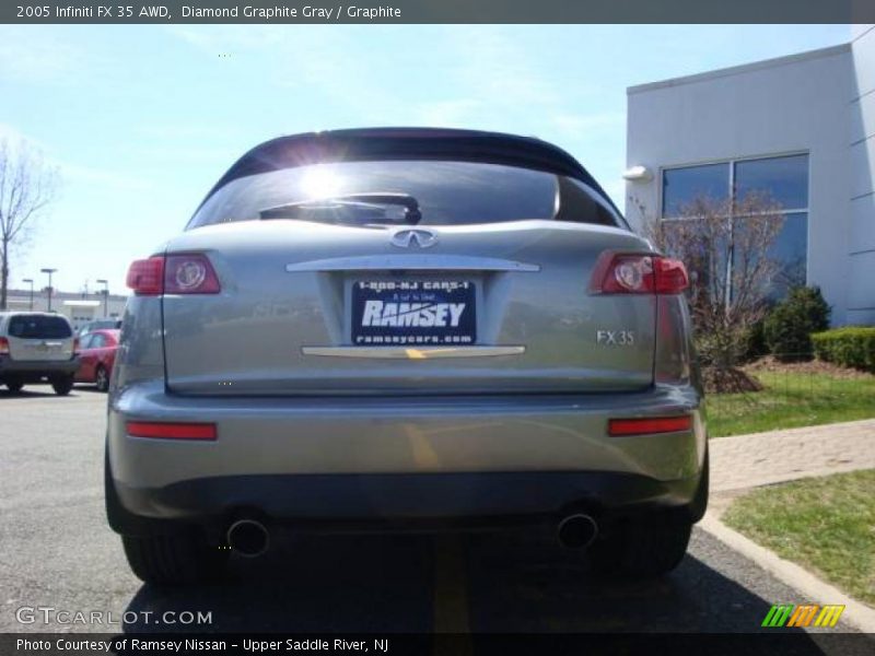 Diamond Graphite Gray / Graphite 2005 Infiniti FX 35 AWD