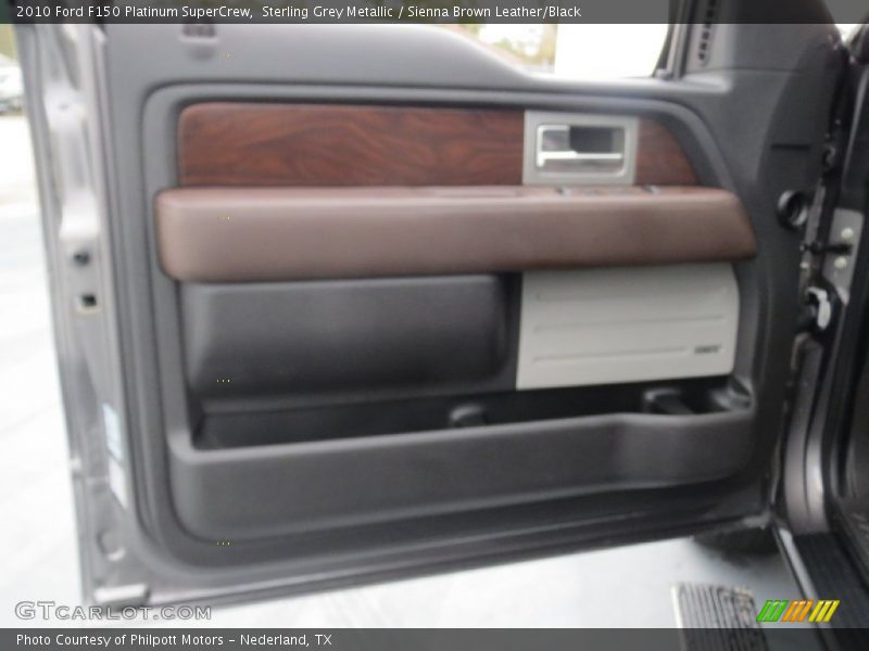 Sterling Grey Metallic / Sienna Brown Leather/Black 2010 Ford F150 Platinum SuperCrew