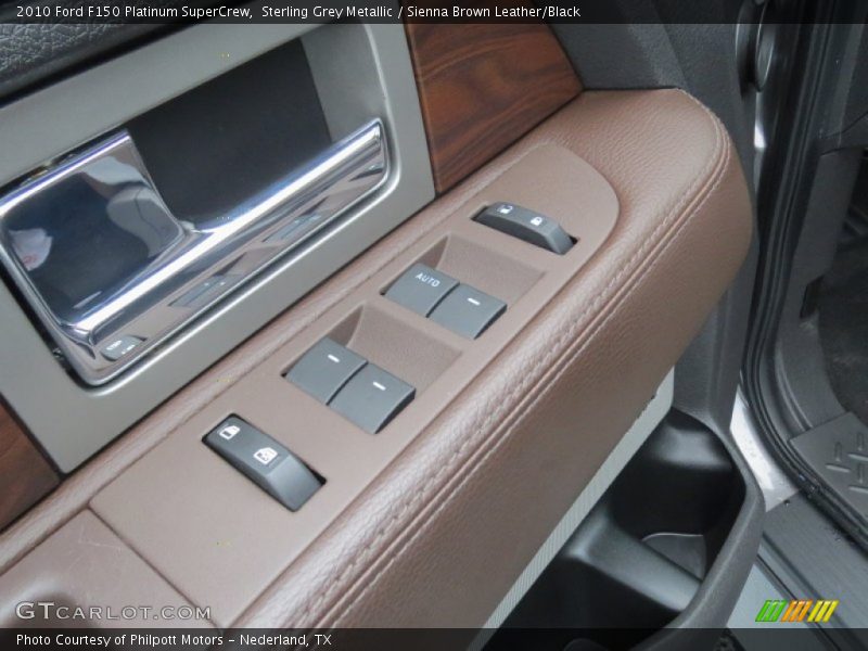 Sterling Grey Metallic / Sienna Brown Leather/Black 2010 Ford F150 Platinum SuperCrew