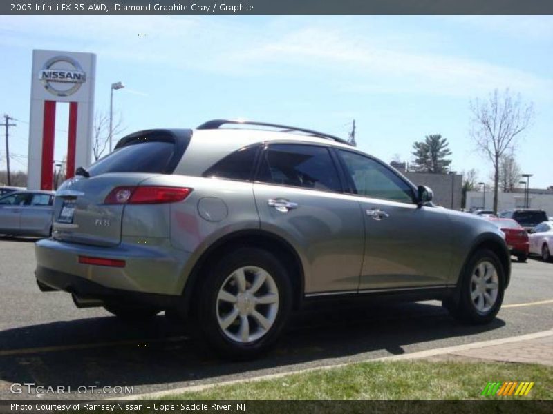 Diamond Graphite Gray / Graphite 2005 Infiniti FX 35 AWD